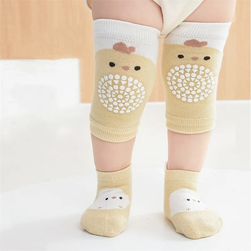 Baby Leg Warmers & Knee Pad Socks Set – Cotton Crawling Protector for Newborns & Toddlers (0–3Y)